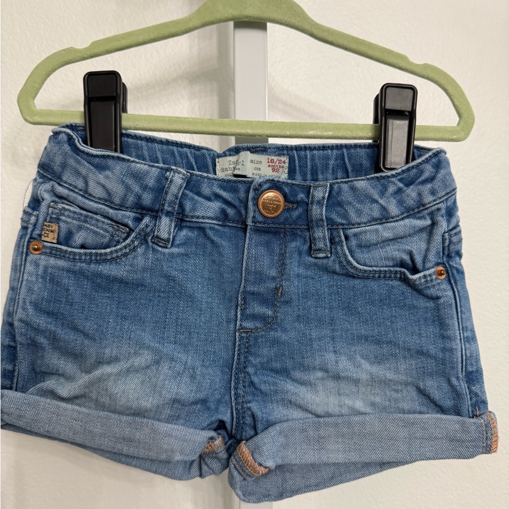 Zara Kids Blue Denim Shorts